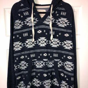 Blue and White Sweatshirt